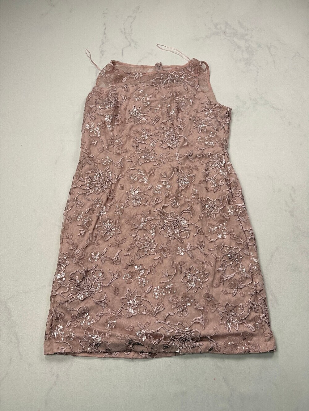 Alex Evenings Midi Dress Blush 90s Elegant - Womens 14P